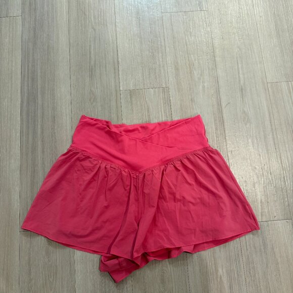Aerie OFFLINE XL Cross-Over Shorts - Pink/Coral - Picture 2 of 4
